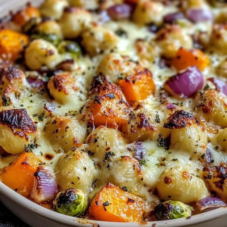 Cheesy Gnocchi Bake with Fall Veggies