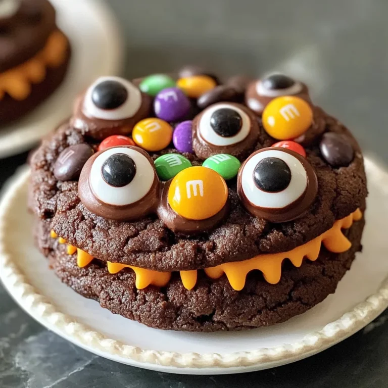 Chocolate Monster Halloween Cookies Recipe