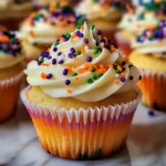 Halloween Funfetti Cupcakes