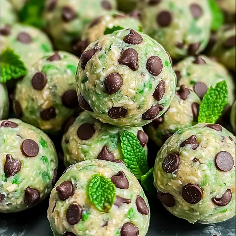 Mint Chocolate Chip Protein Balls