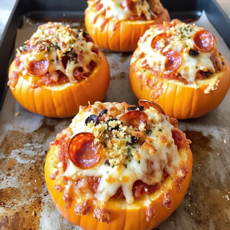 Pizza-Stuffed Pumpkins