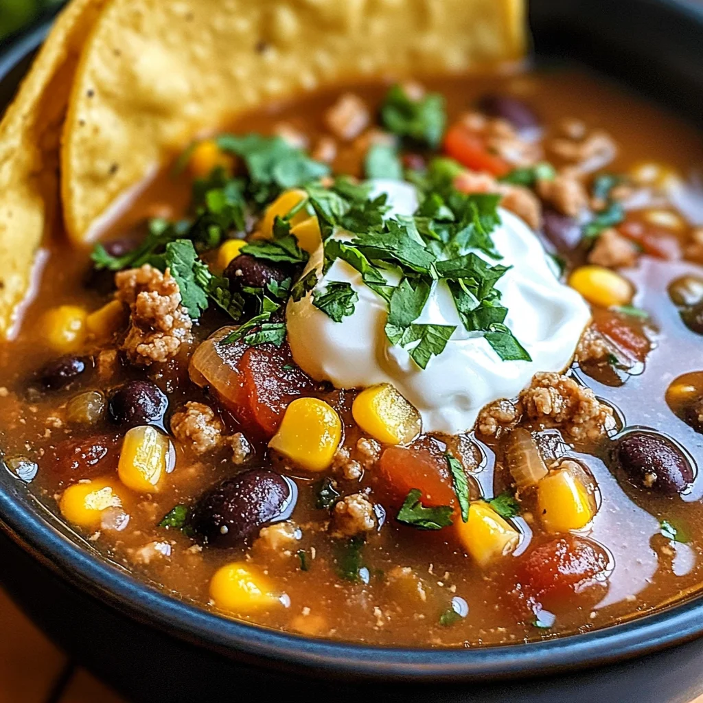 Slow-Cooker Tex-Mex Taco Soup
