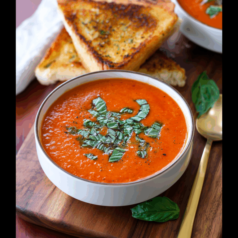 Homemade Roasted Tomato Basil Soup